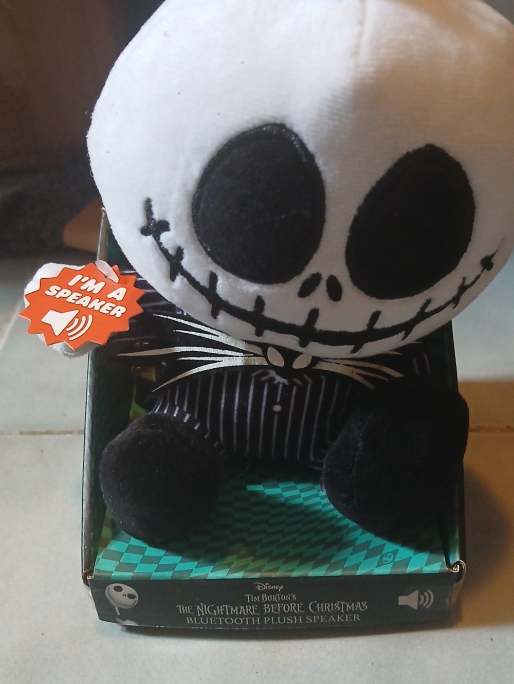 Bitty Boomers Jack Skellington 2-Inch Plush Blutooth Speaker